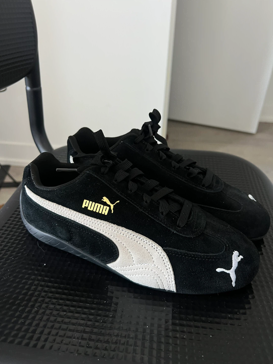 Puma Suede Racing Shoes - Black/White