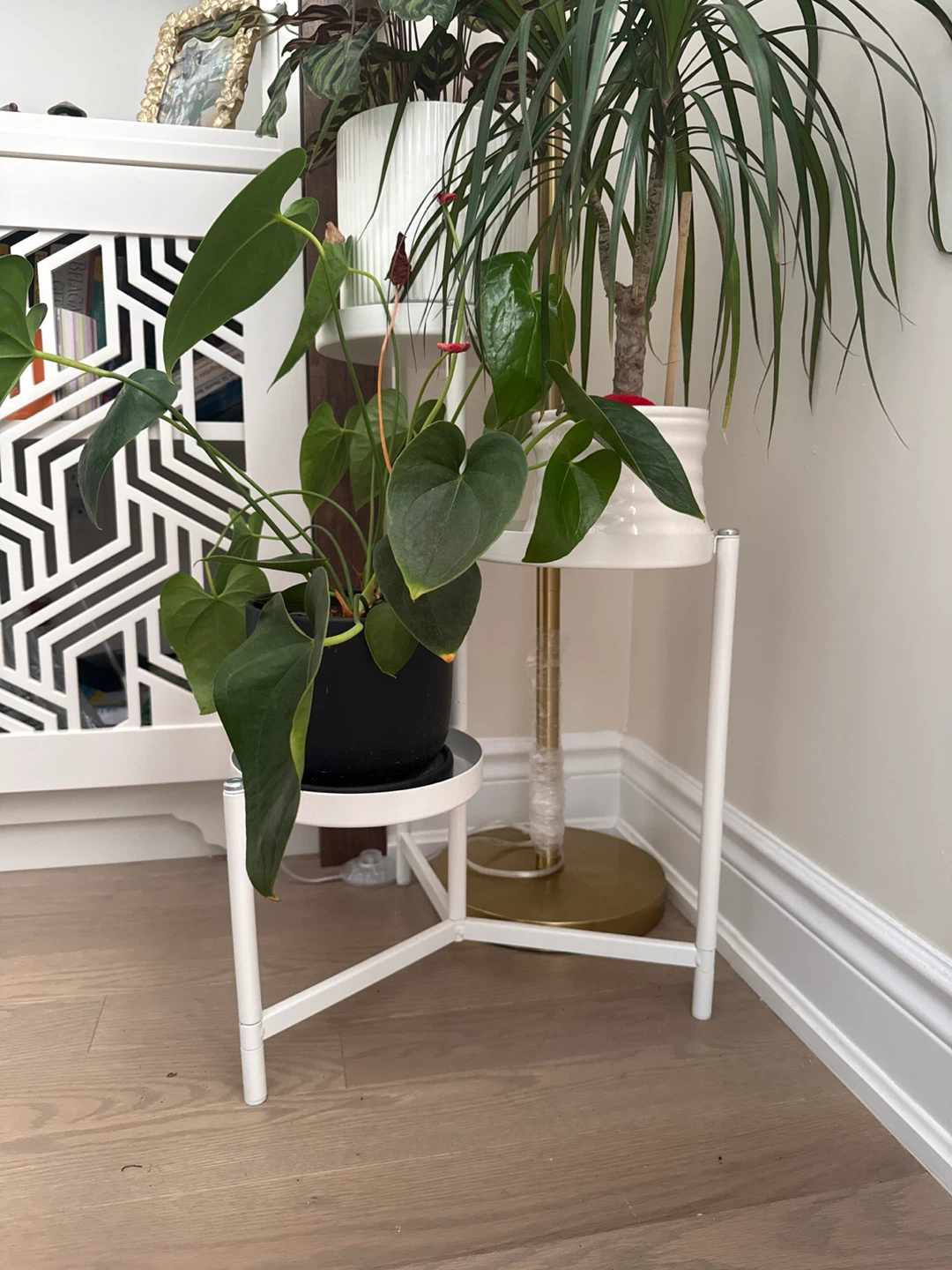 White 3-Tier Plant Stand - photo 2