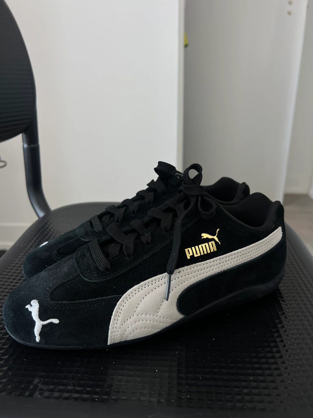 Puma Suede Racing Shoes - Black/White - photo 3
