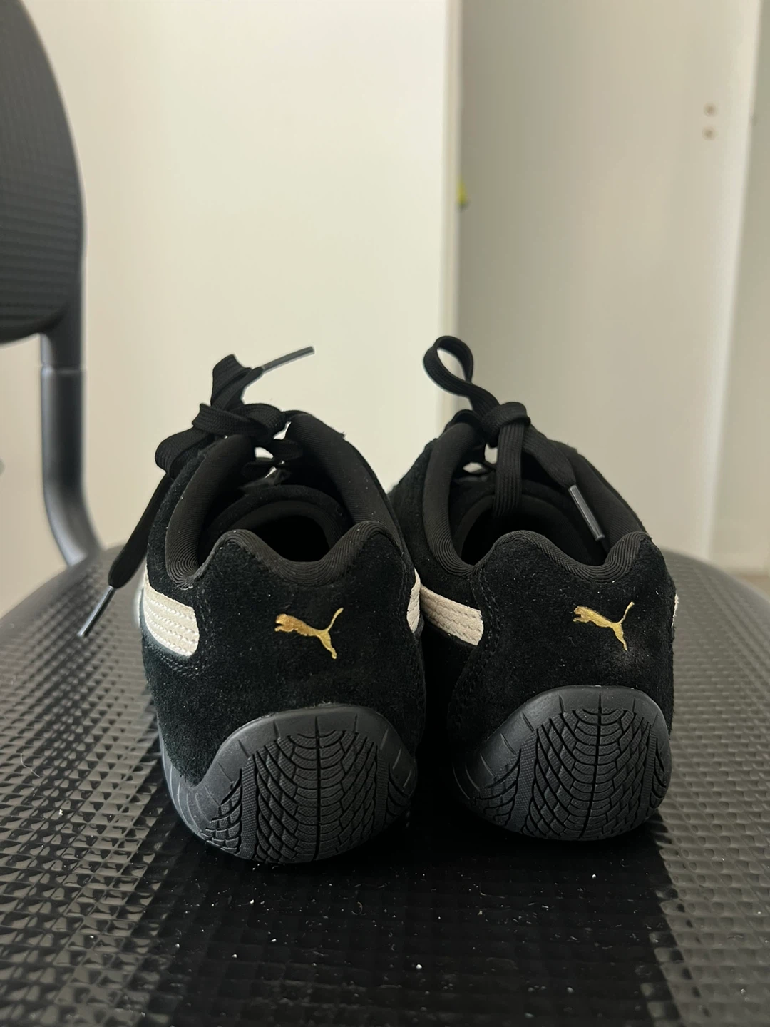 Puma Suede Racing Shoes - Black/White - photo 4