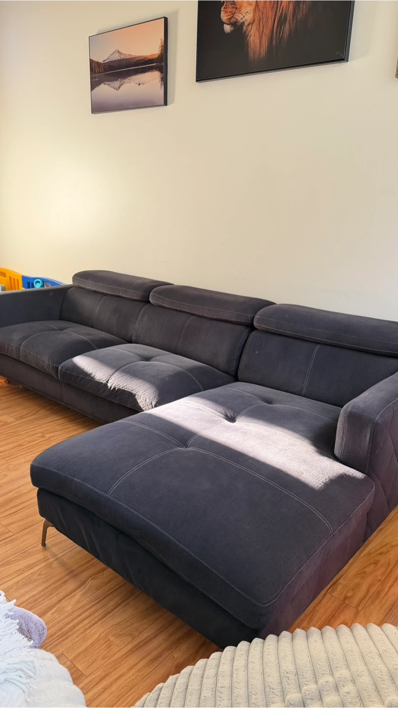 Dark Gray Sectional Sofa - photo 2