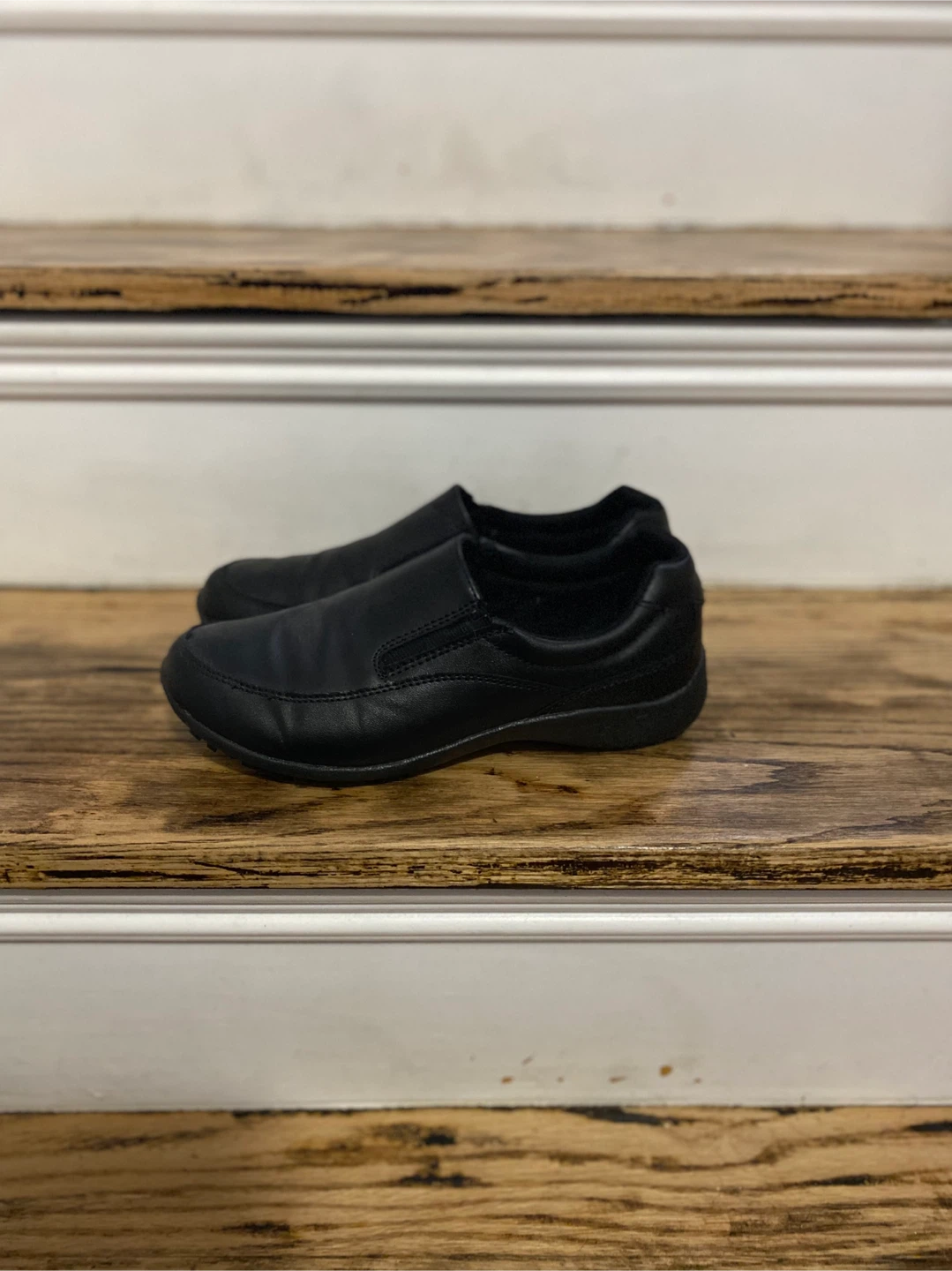 Black Slip-On Kitchen Shoes Size 6 - photo 3