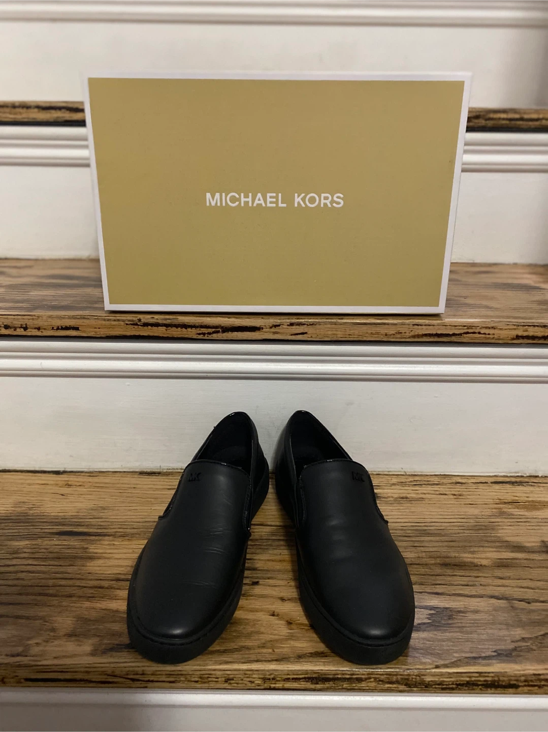 Michael Kors Black Slip-On Loafers New in Box Size 6