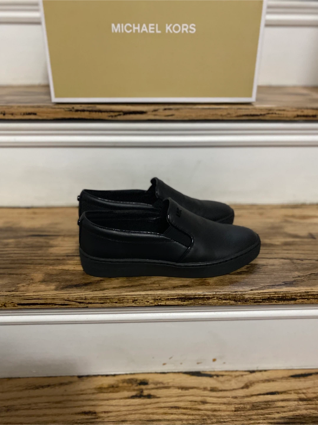 Michael Kors Black Slip-On Loafers New in Box Size 6 - photo 4