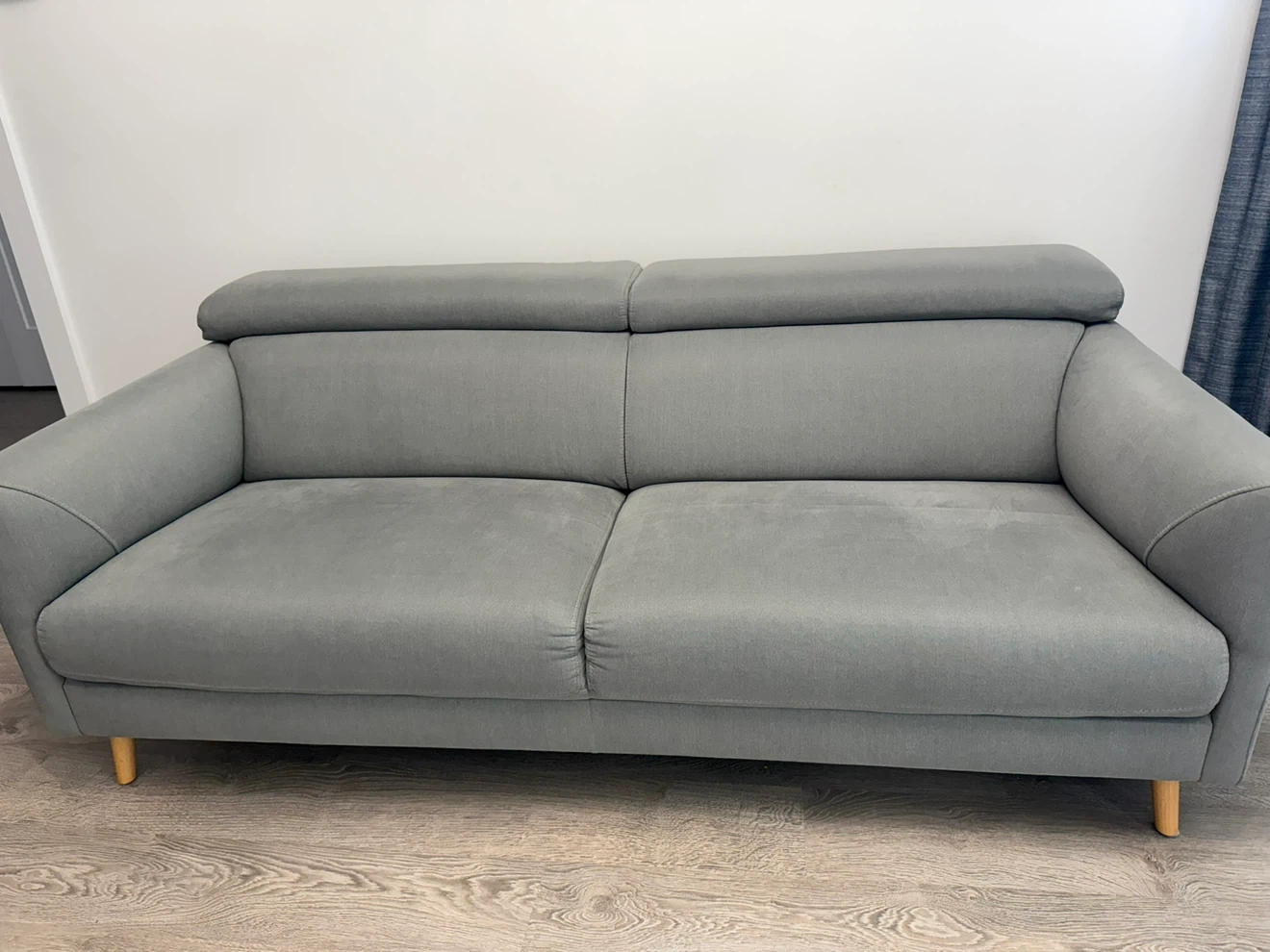 Grey 2-seater sofa - photo 2