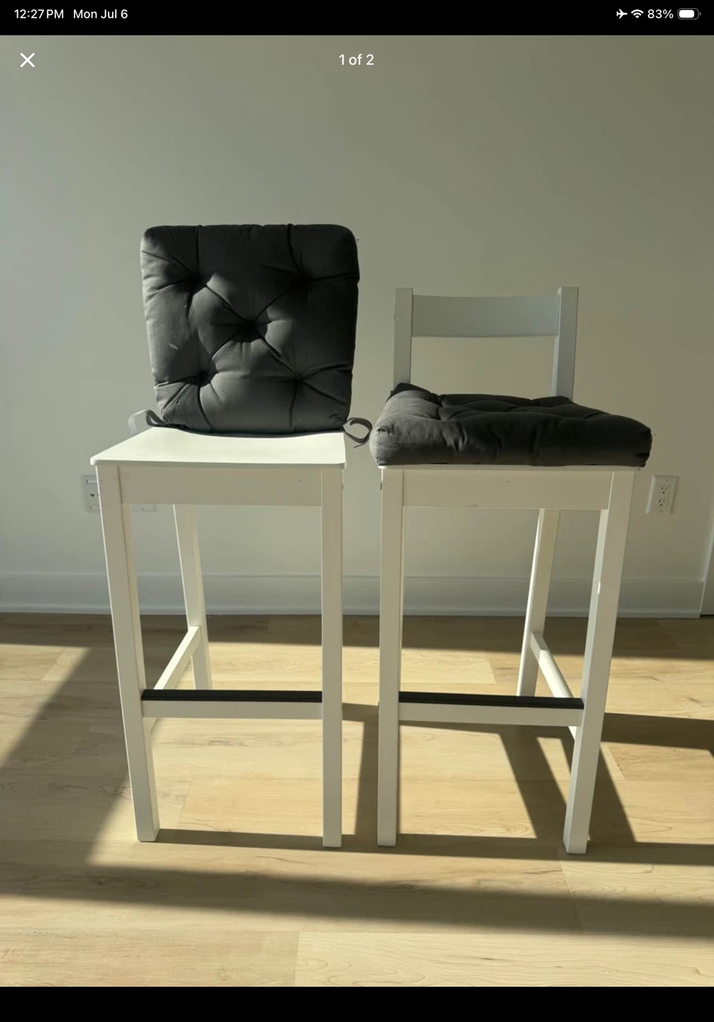 IKEA NORDVIKEN Bar Stools (Set of 2)