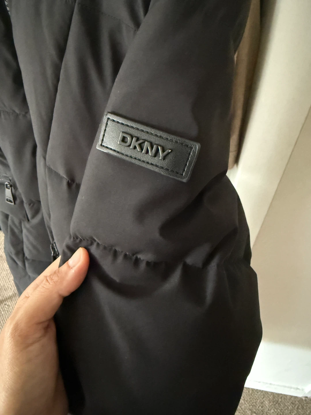 DKNY Black Puffer Winter Coat - photo 4