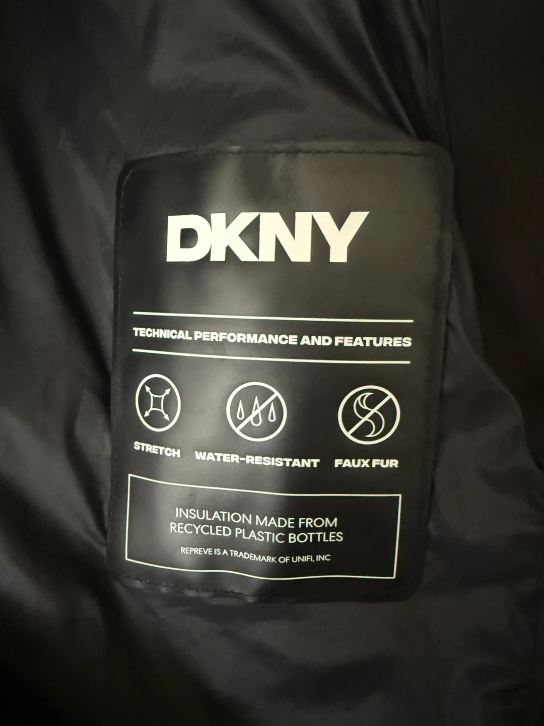 DKNY Black Puffer Winter Coat - photo 5