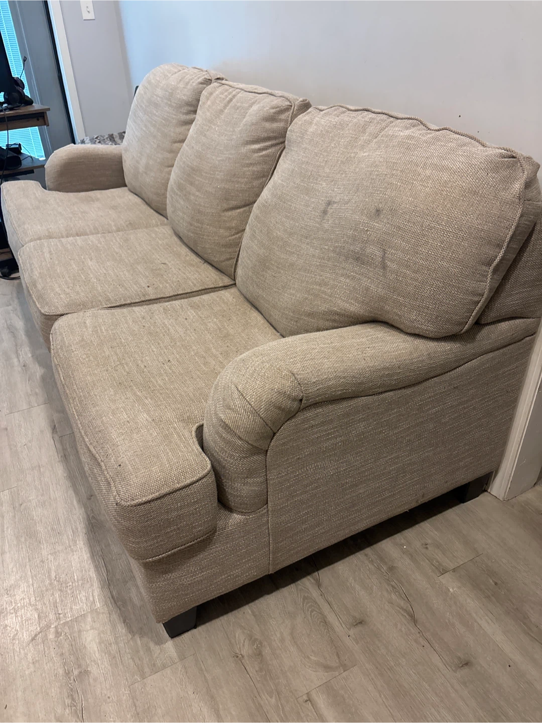 Beige Fabric Sofa - photo 2