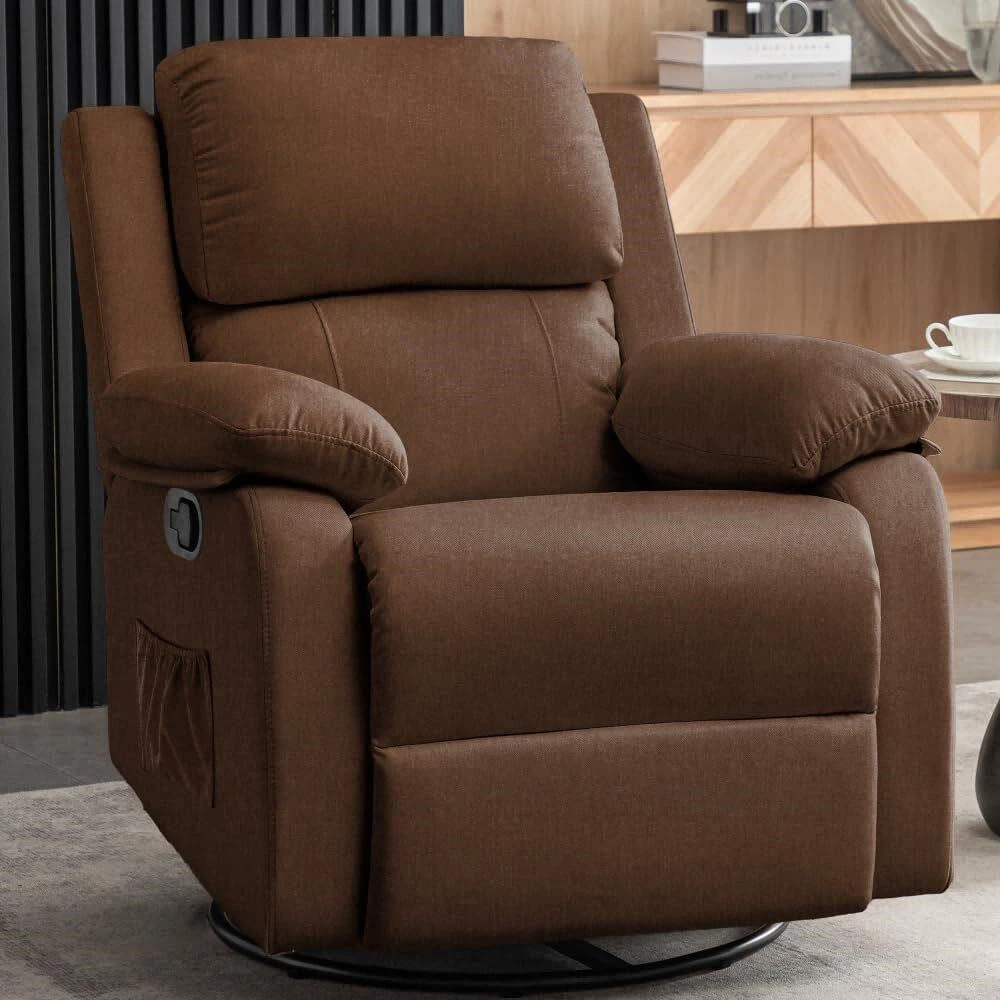 Korser 360 Swivel Recliner Chair with Pockets