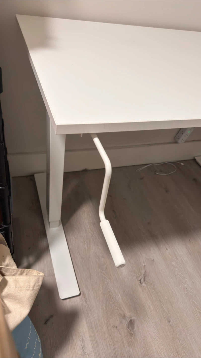 IKEA TROTTEN Sit/Stand Desk – White. - photo 2