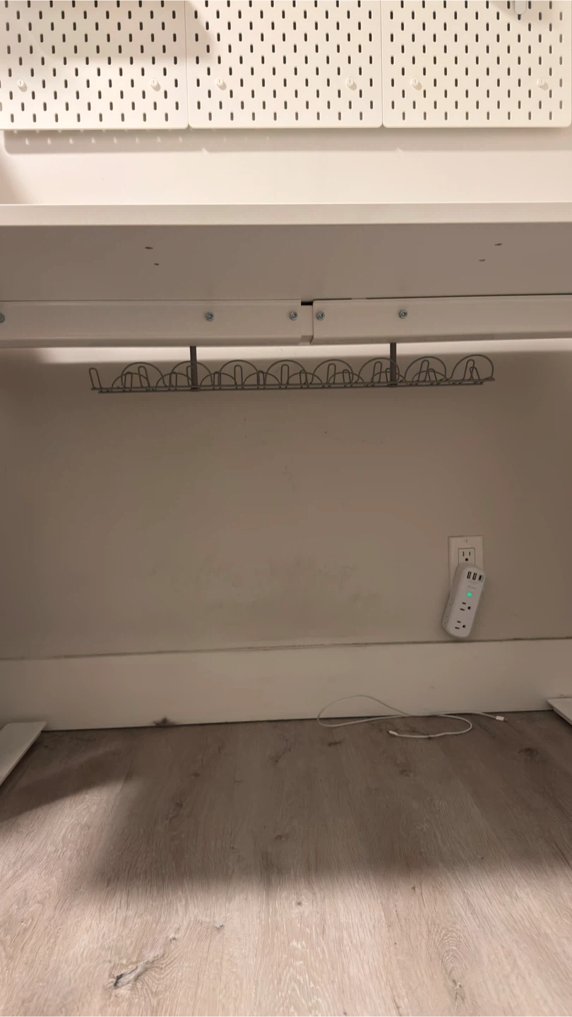 IKEA TROTTEN Sit/Stand Desk – White. - photo 3
