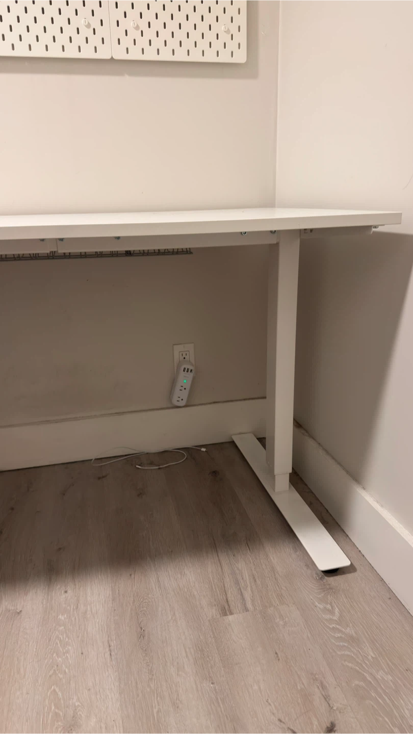 IKEA TROTTEN Sit/Stand Desk – White. - photo 5