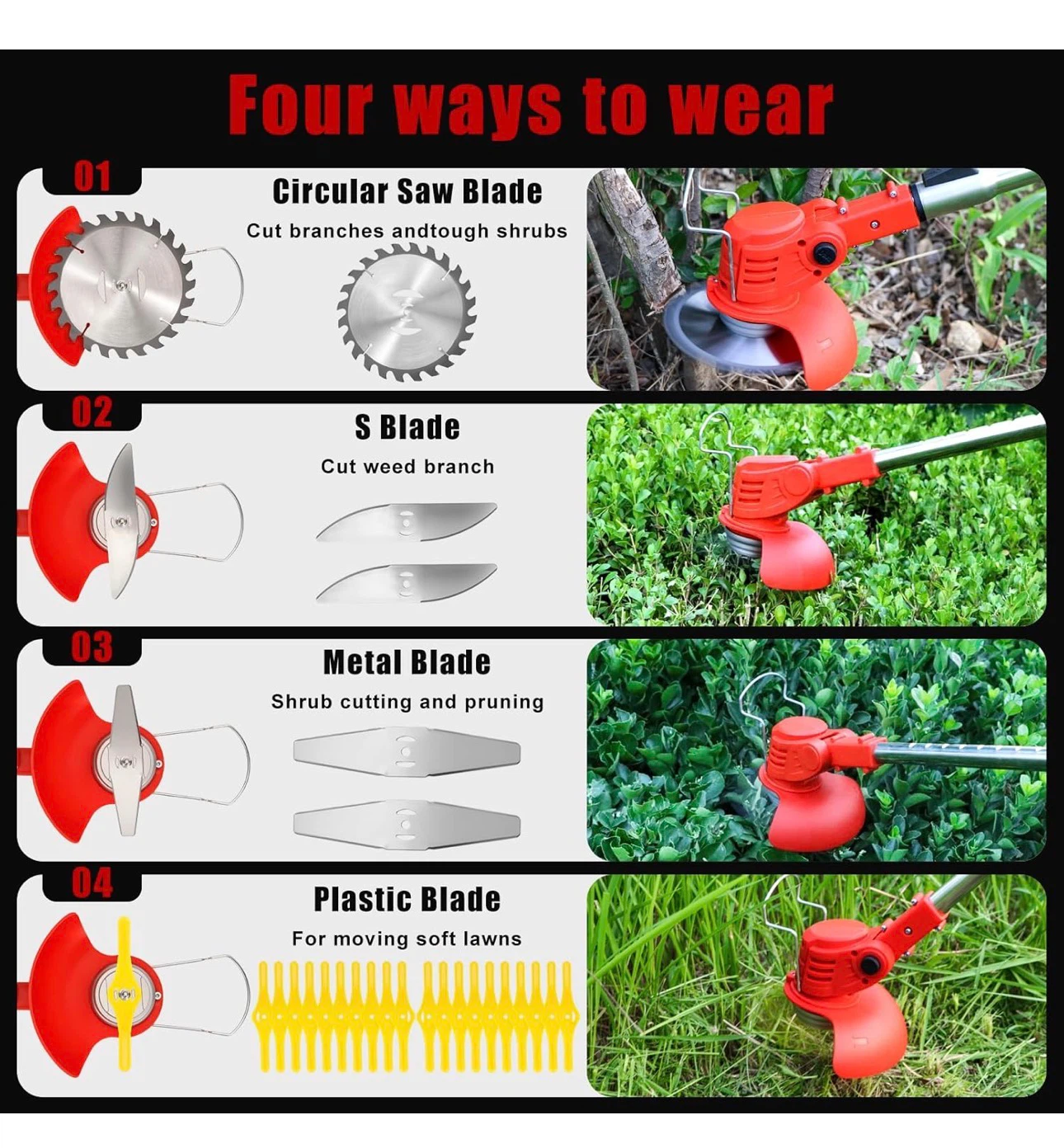 21V Cordless Weed Wacker, Trimmer & Edger Set V22 - photo 2