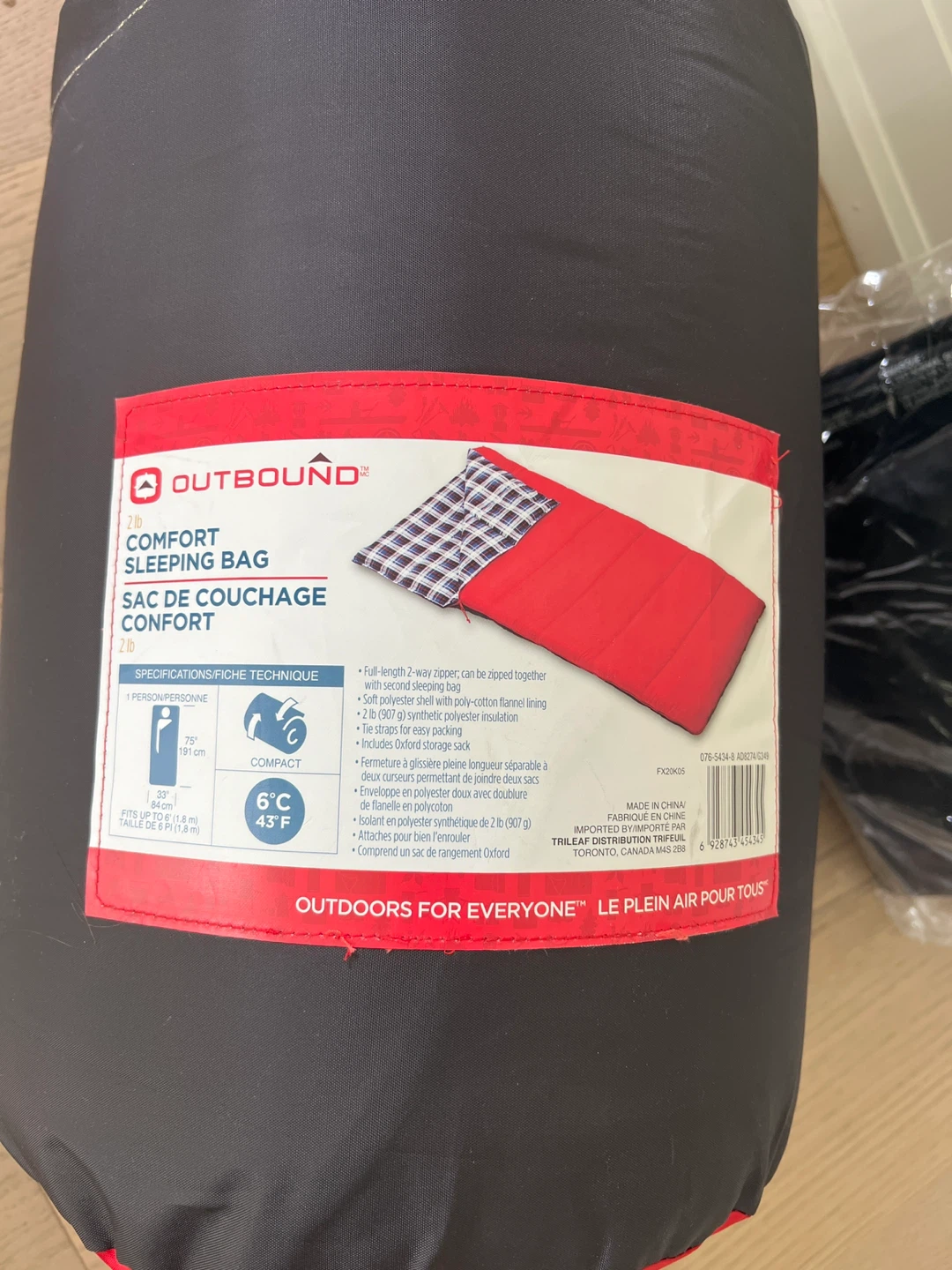 Outbound Comfort Sleeping Bag