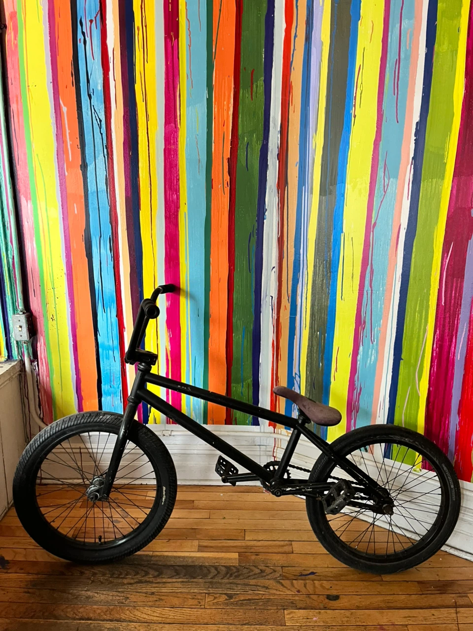 Black We The People BMX Bike with Odyssey Brake Lever and Cable