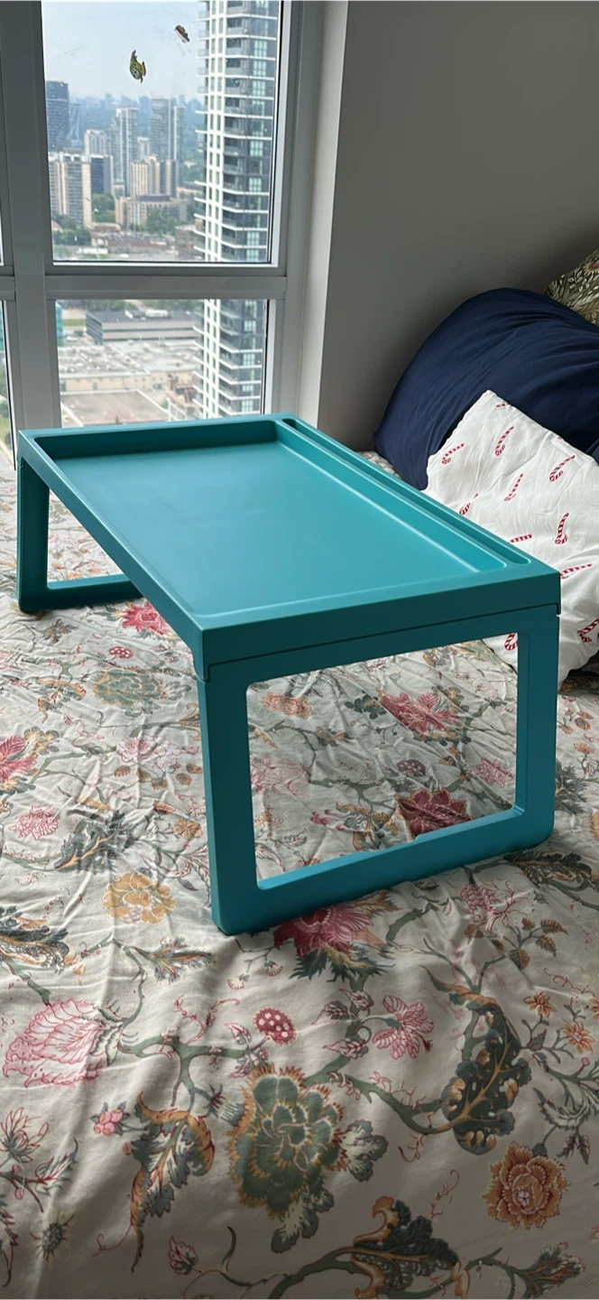 KLIPSK Bed tray, green
