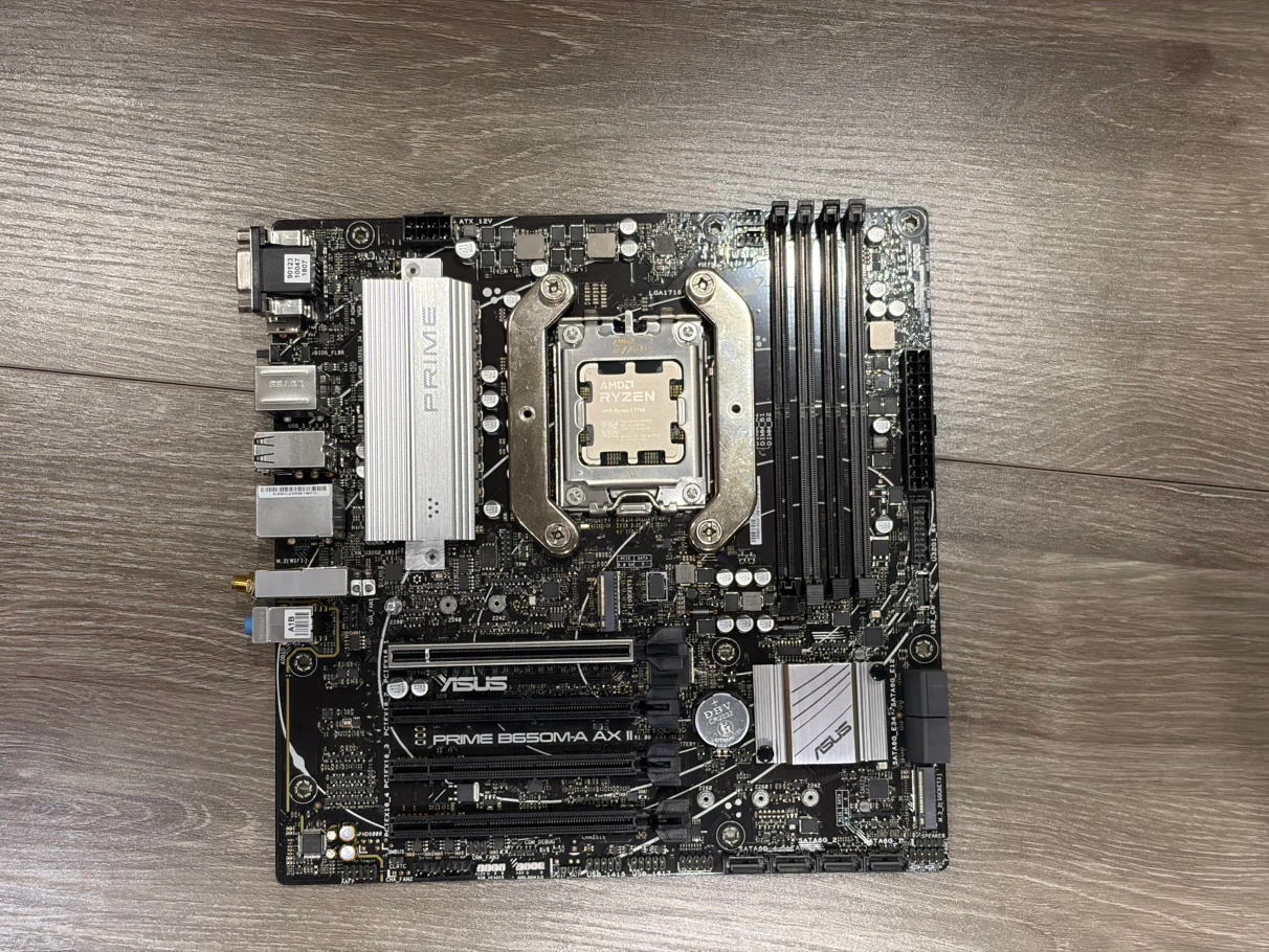 ASUS PRIME B650M-A AX Motherboard with AMD Ryzen 7 7700 CPU - photo 2
