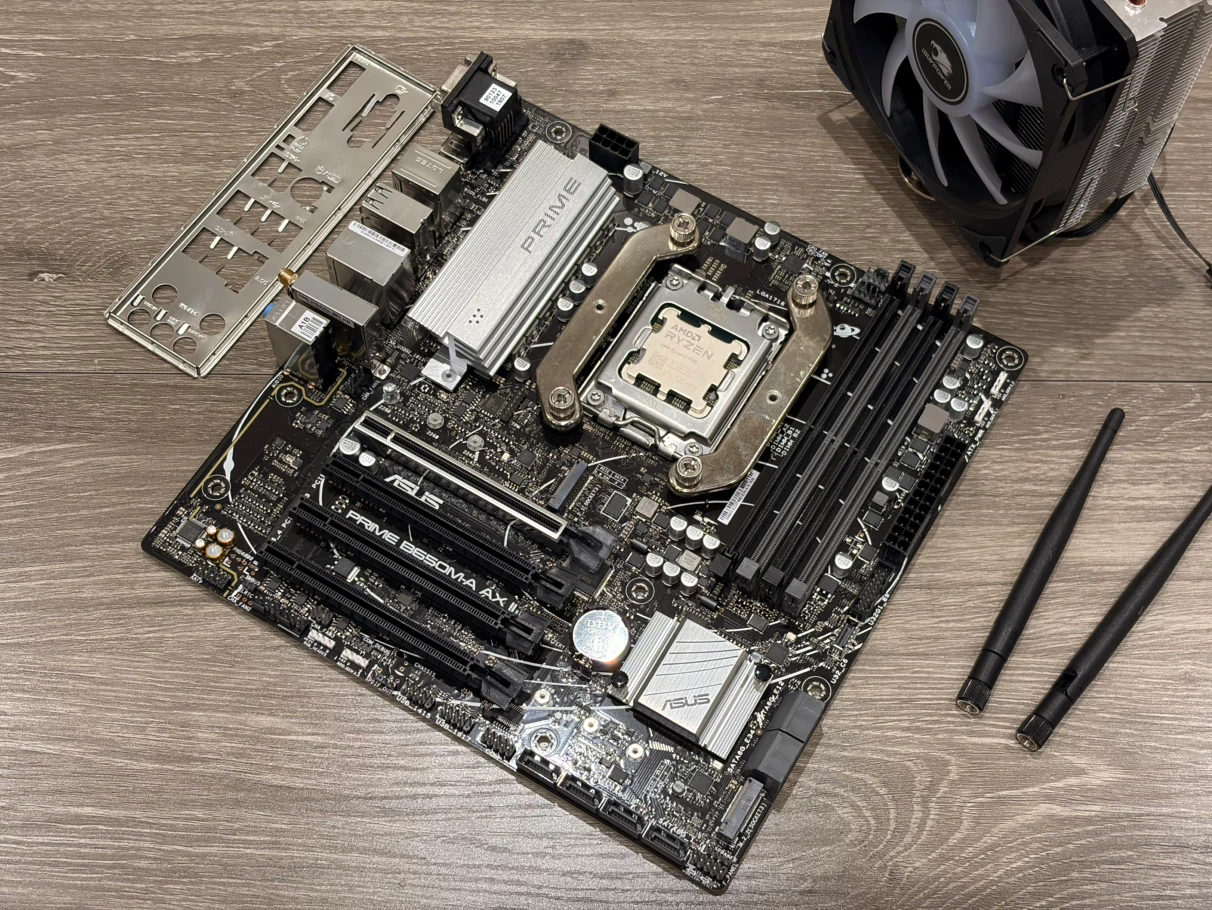 ASUS PRIME B650M-A AX Motherboard with AMD Ryzen 7 7700 CPU - photo 3