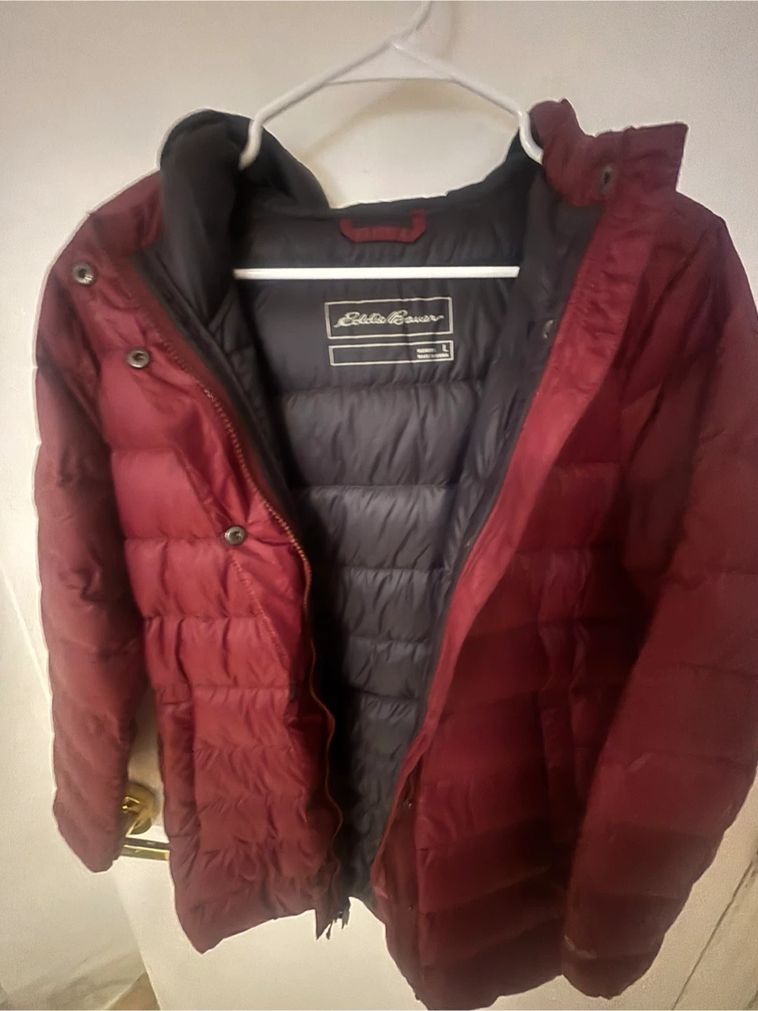 Eddie Bauer Puffer Jacket - Burgundy - photo 3