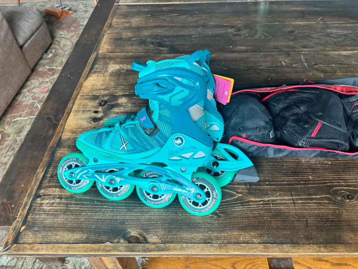 K2 Inline Skates - Teal - Size 9.5 Women's