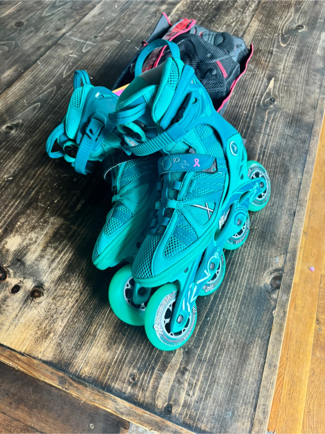 K2 Inline Skates - Teal - Size 9.5 Women's - photo 3