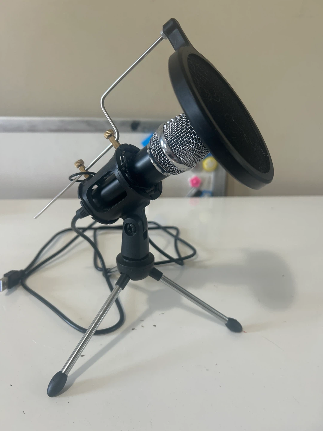 Desktop Microphone with Pop Filter