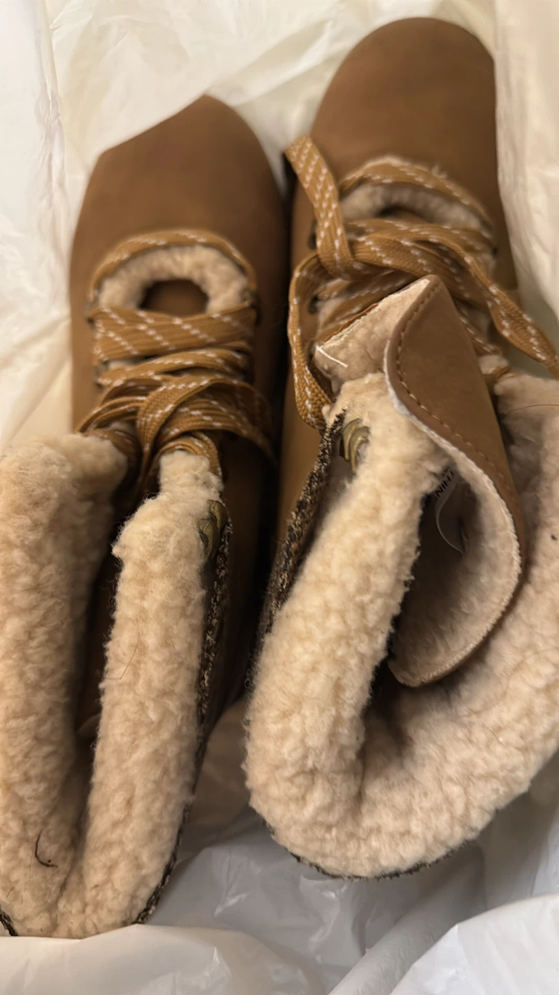Brown Winter Boots with Fur Lining - Size 8 - photo 2