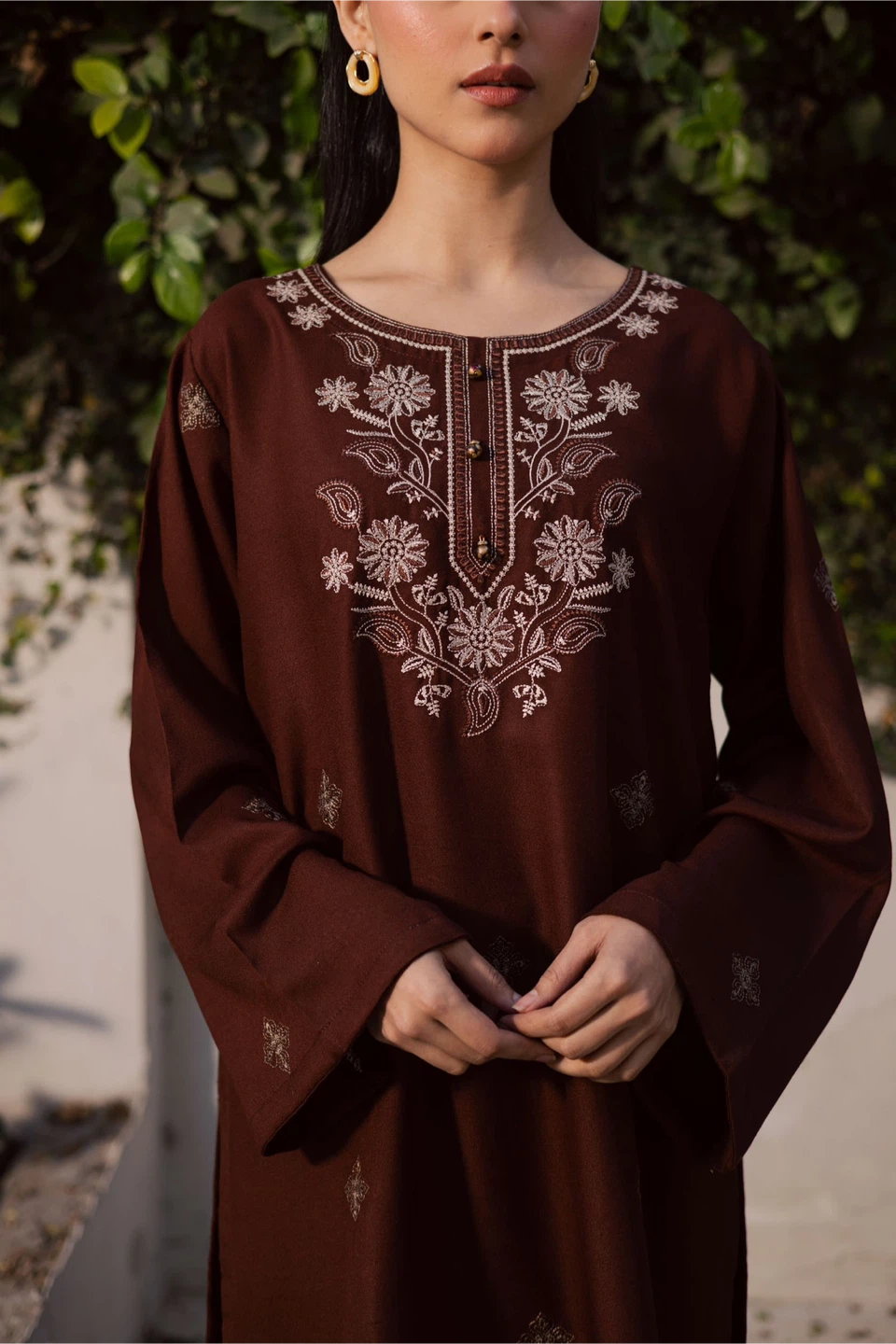 Embroidered Kurti and Pants Set - photo 4