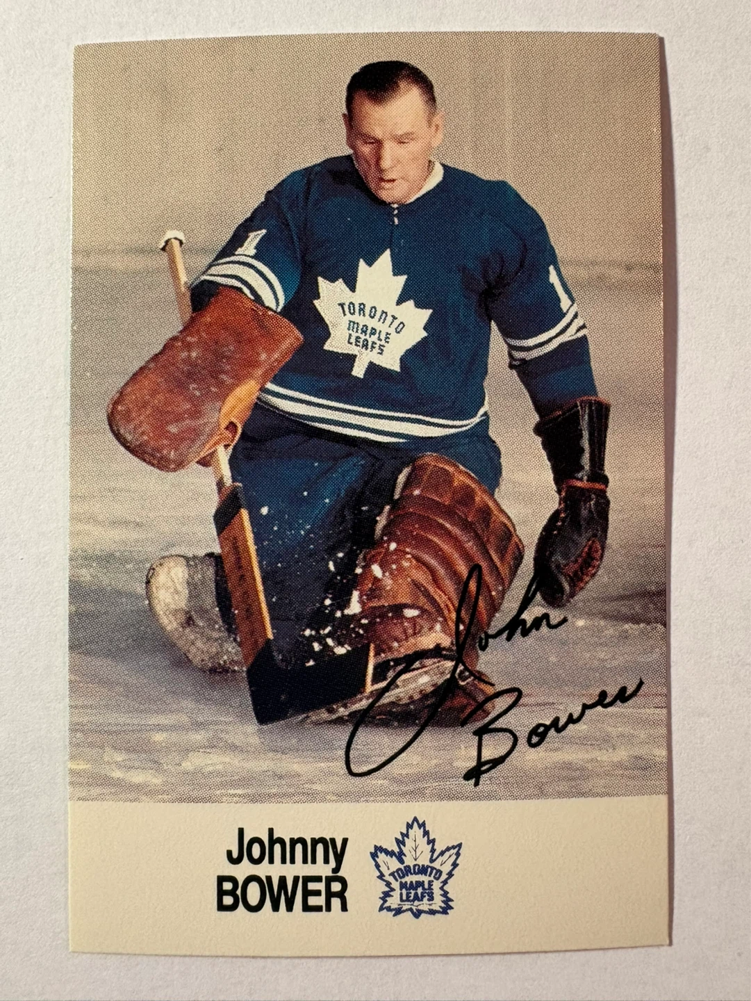 Johnny Bower Toronto Maple Leafs Hockey Card