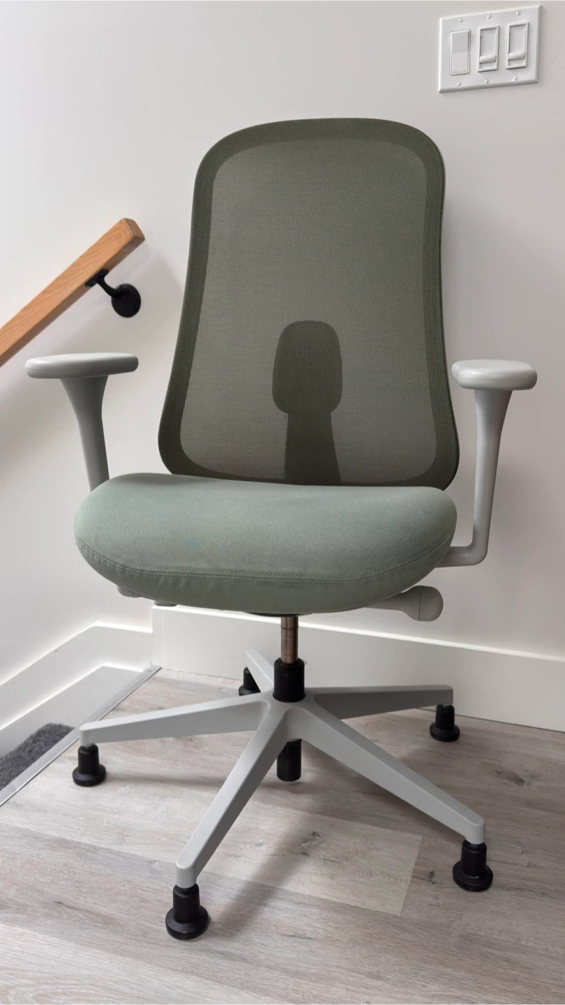 Herman Miller Lino Chair - Green and Grey