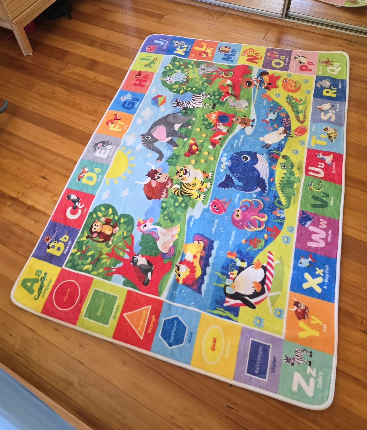 Kids Alphabet & Shapes Play Mat