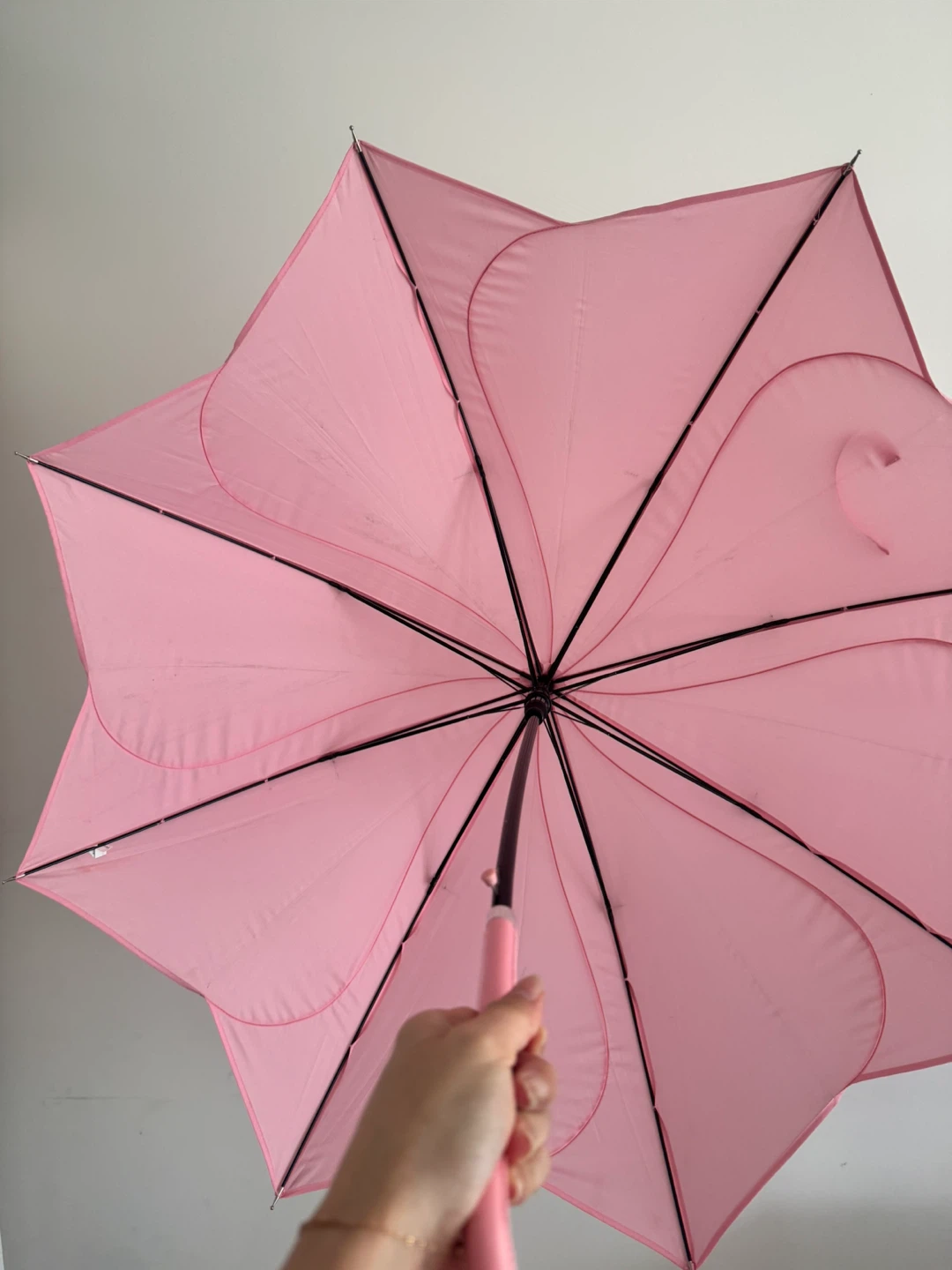 Pink Umbrella with J-Handle - photo 2