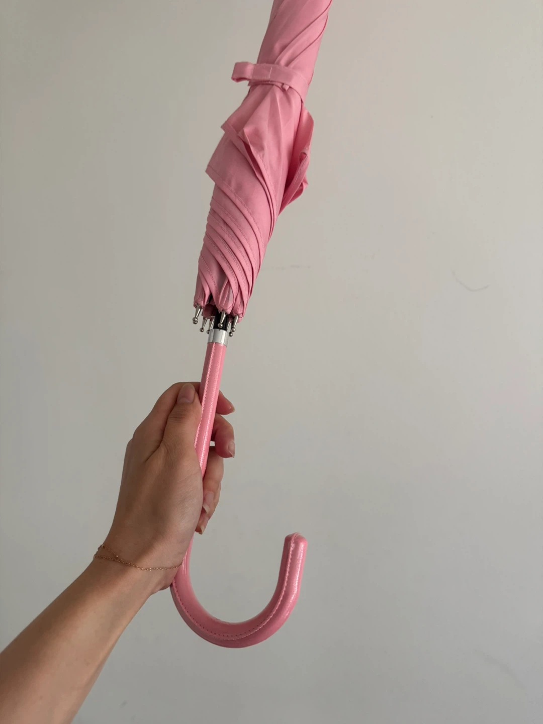 Pink Umbrella with J-Handle - photo 3