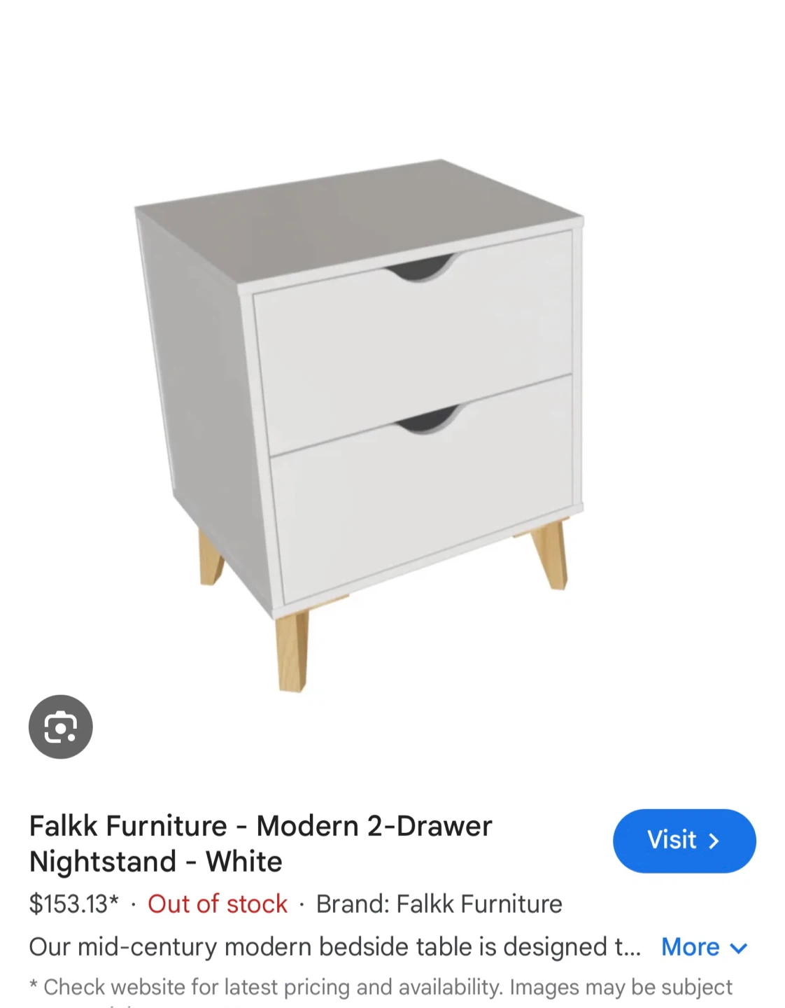 Mid modern Nightstand Falkk - photo 3