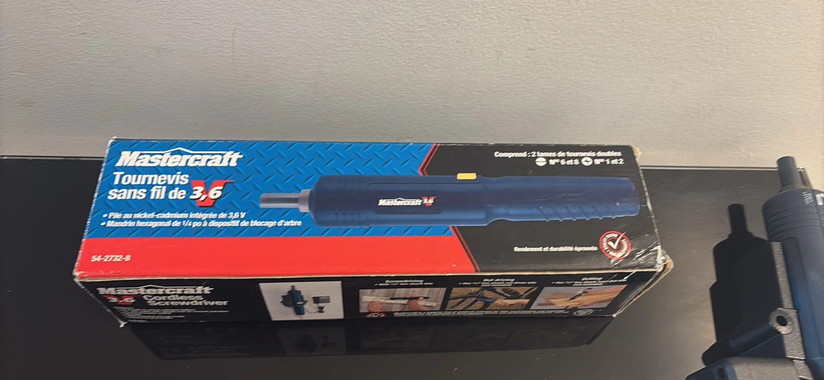 Mastercraft 3.6V Cordless Screwdriver