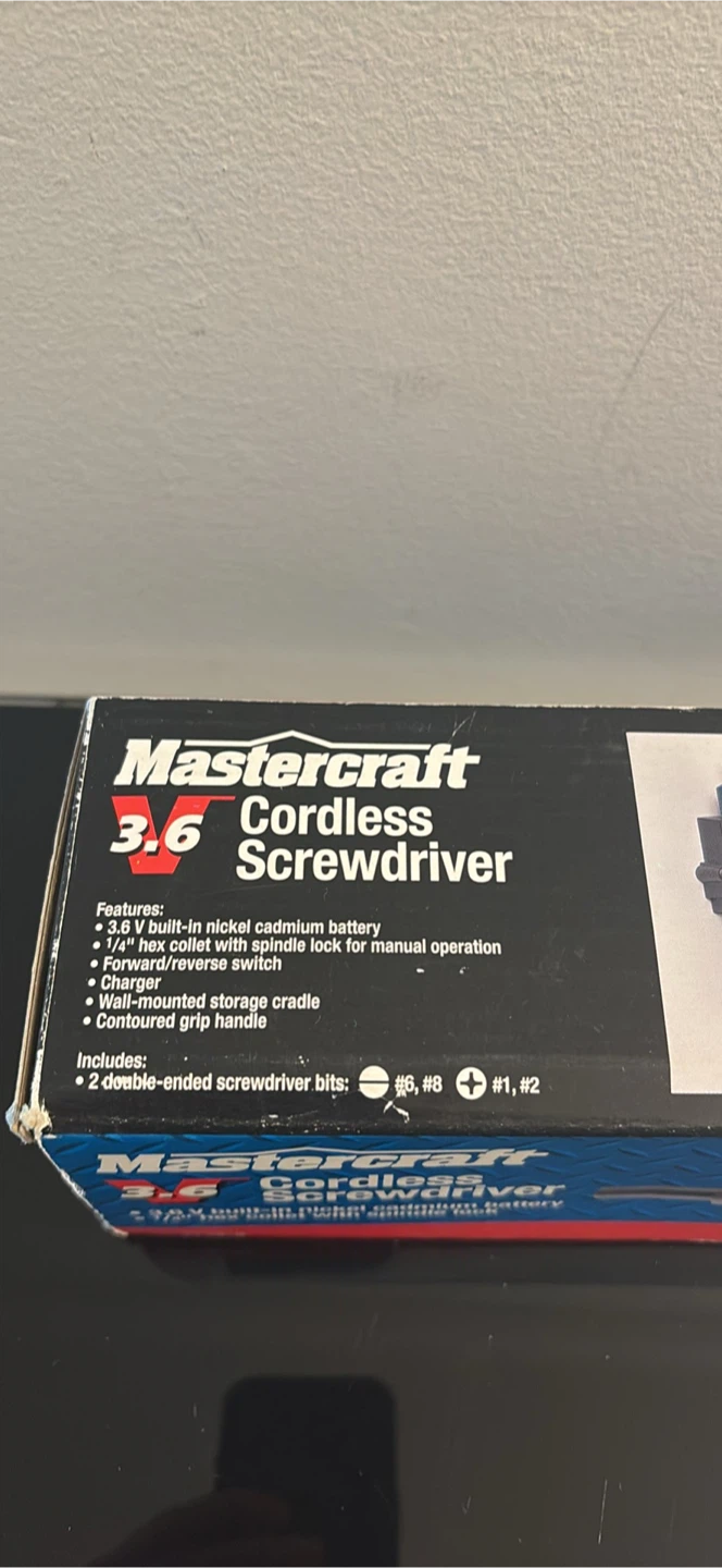 Mastercraft 3.6V Cordless Screwdriver - photo 5