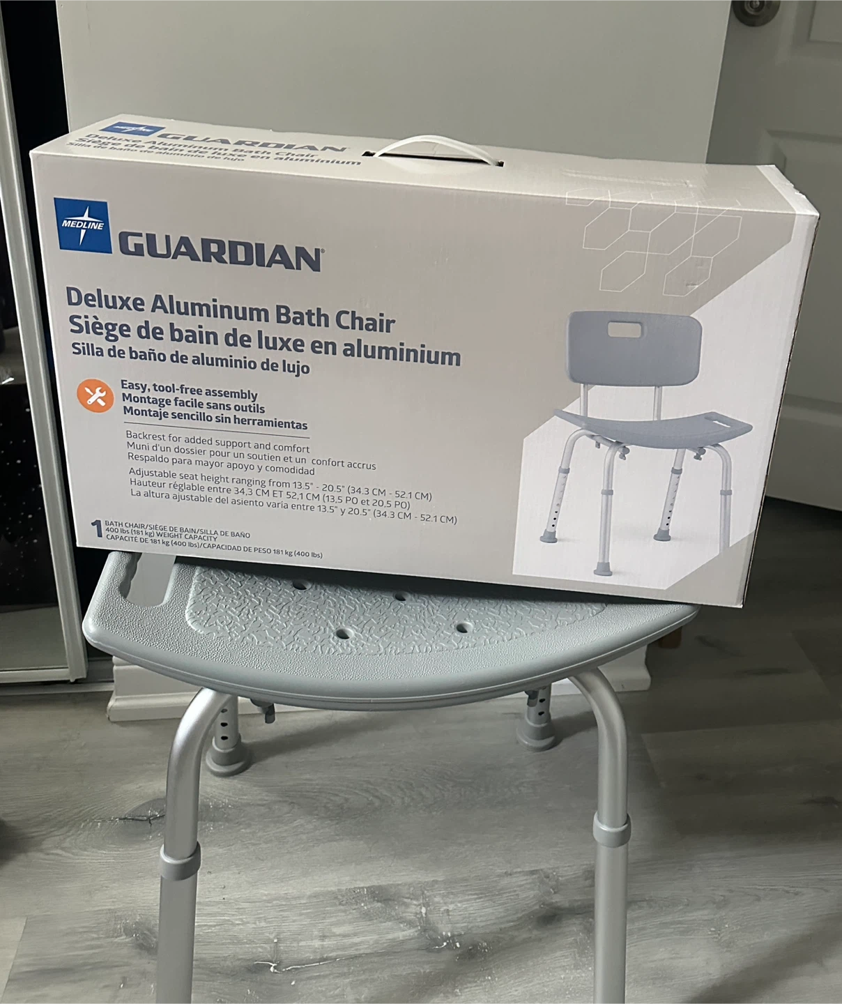 Guardian Deluxe Aluminum Bath Chair