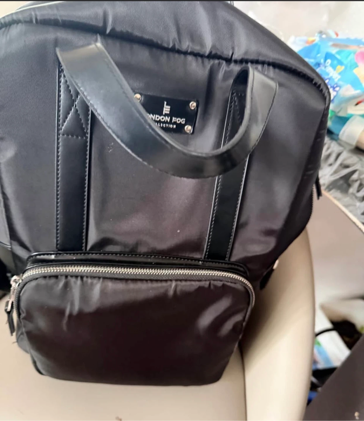 London Fog Black Backpack