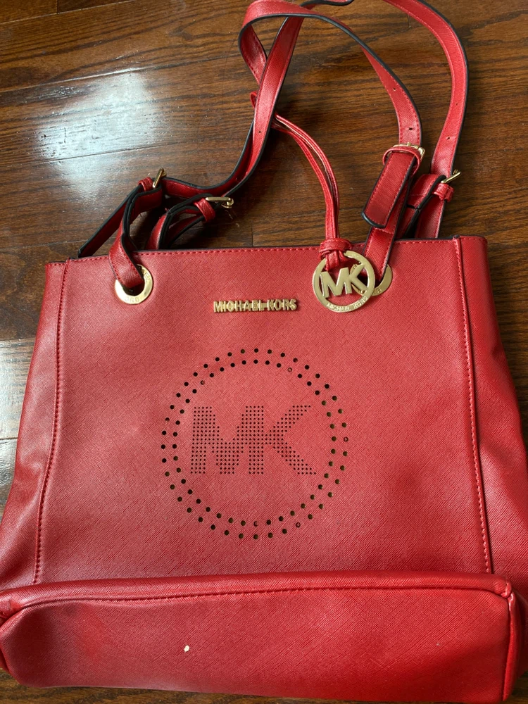Michael Kors Red Tote Bag