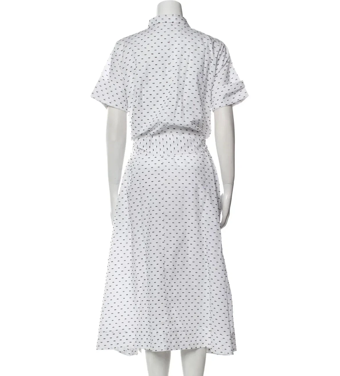 Lisa Marie Fernandez Polka Dot Cotton Midi Shirtdress M - photo 3