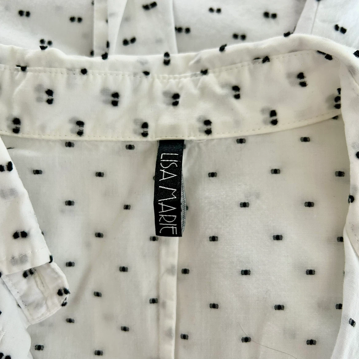 Lisa Marie Fernandez Polka Dot Cotton Midi Shirtdress M - photo 4