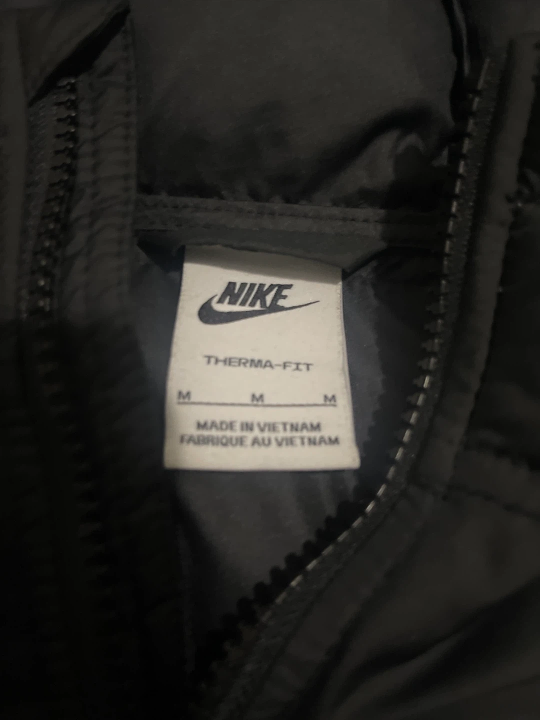 Nike Therma-Fit Puffer Jacket - Black - Size M - photo 2