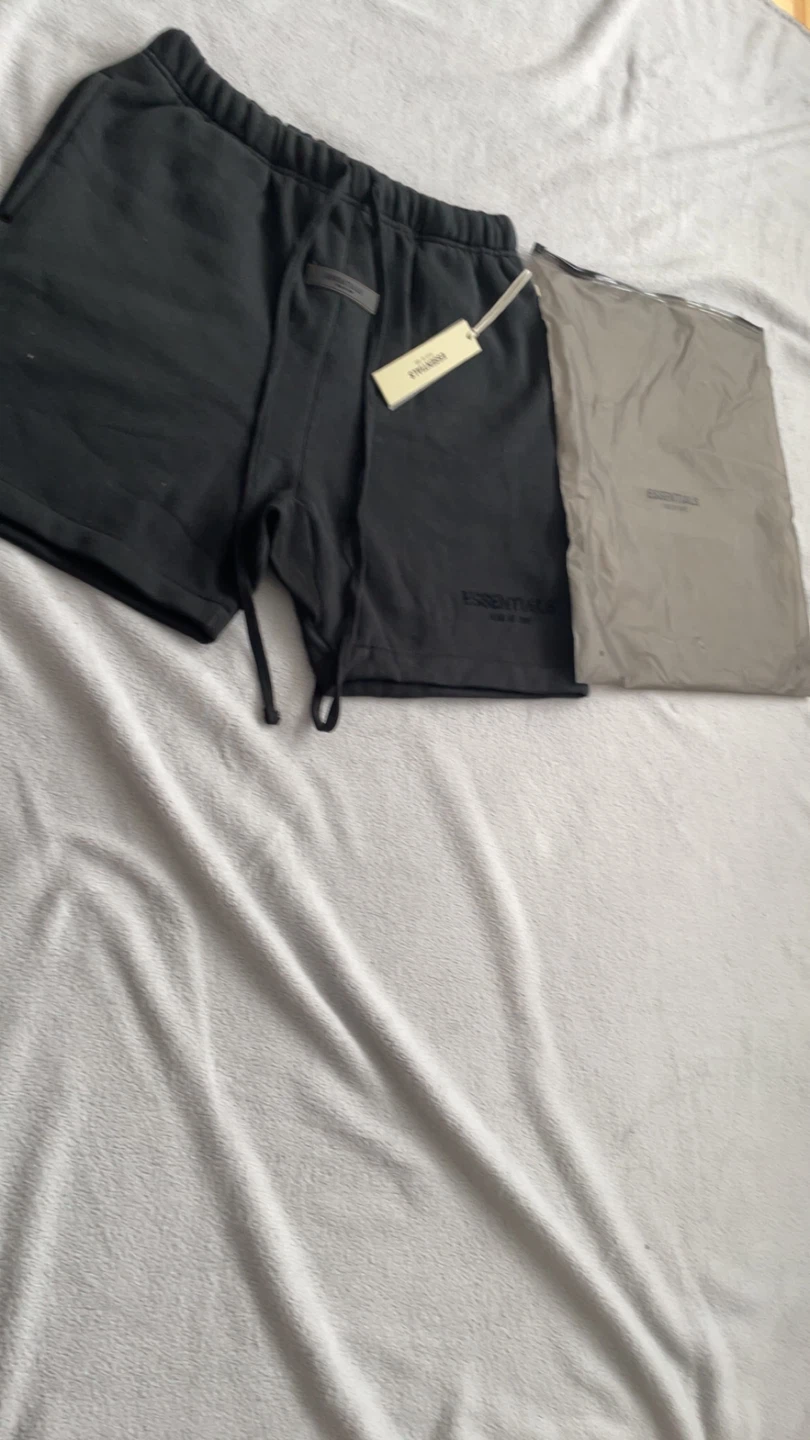 Fear of God ESSENTIALS Black Sweat Shorts