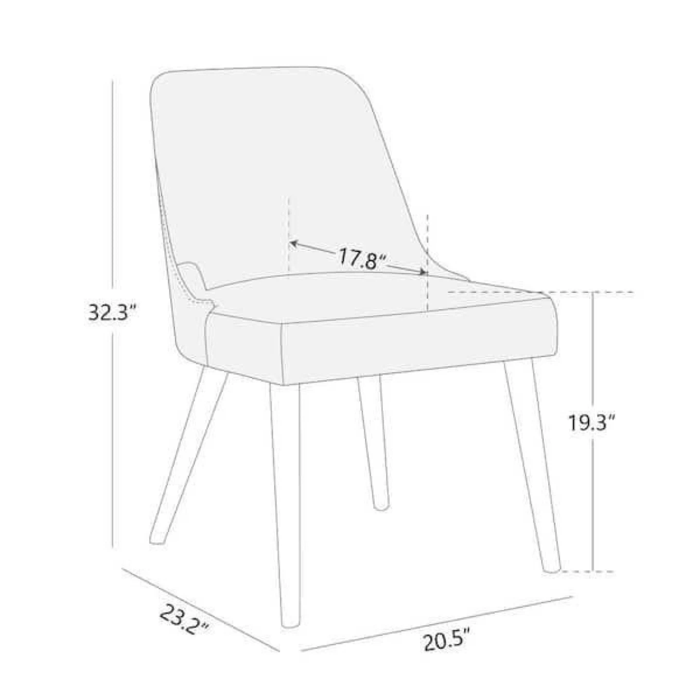 Beige Dining Chairs (Set of 2) - photo 3