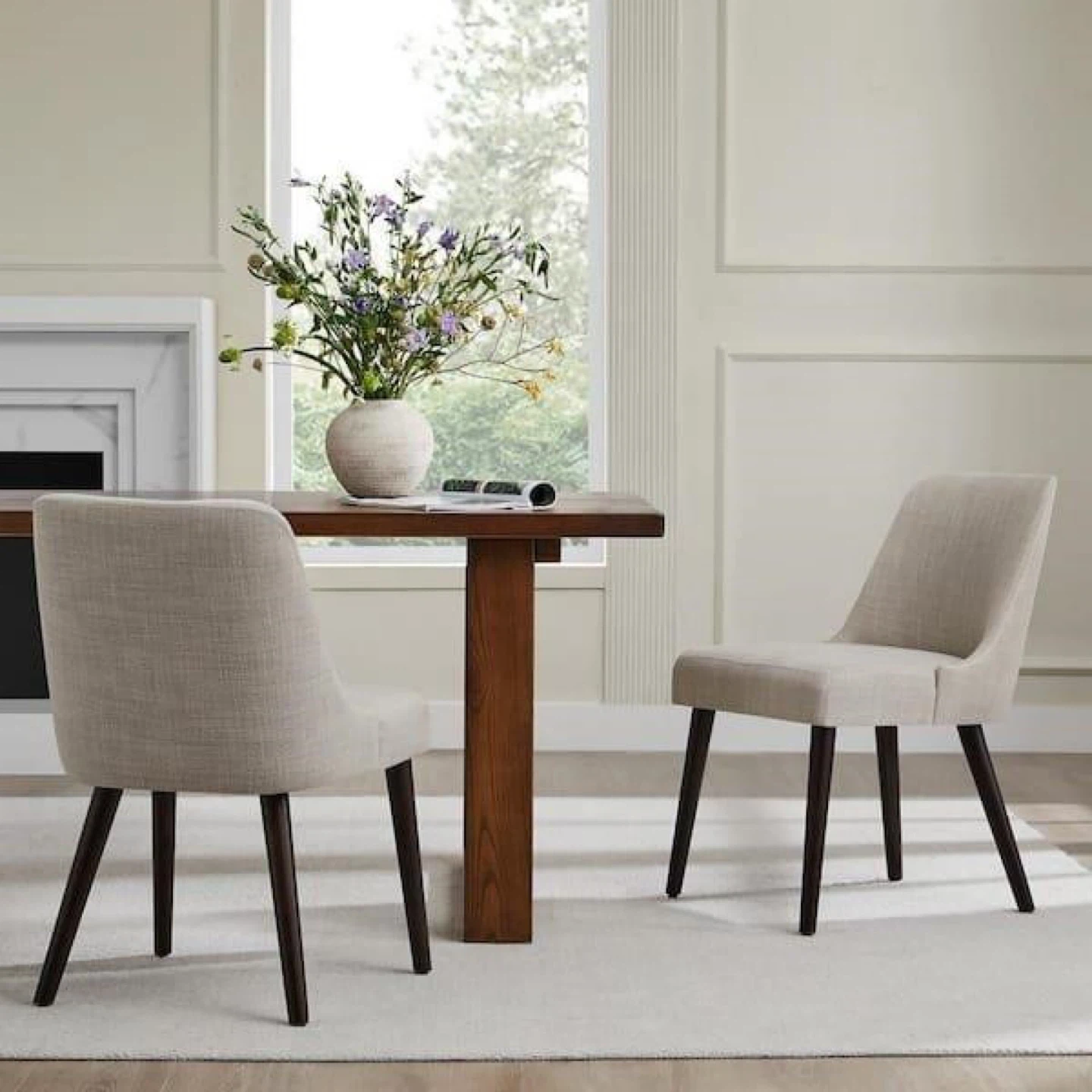 Beige Dining Chairs (Set of 2)