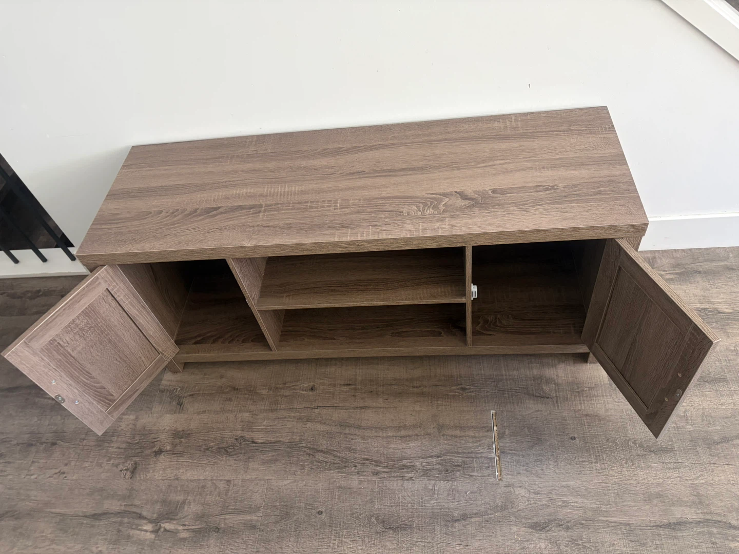 TV stand with storage cabinet - photo 2