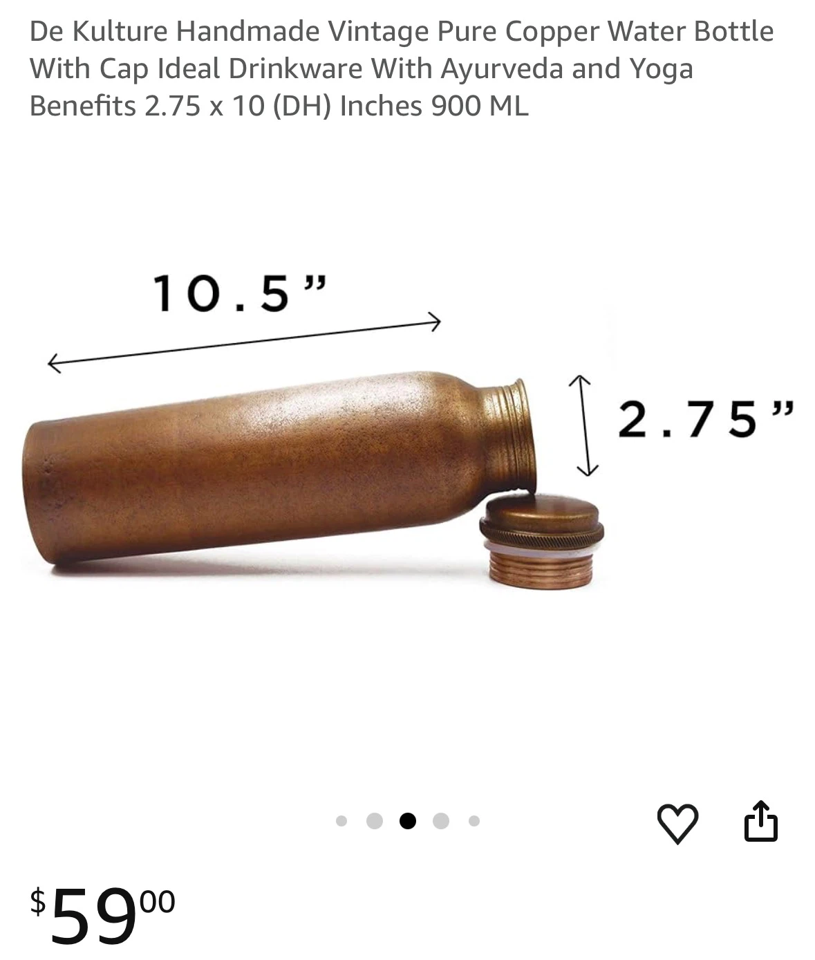 ⚽ copper water Bottle - photo 5