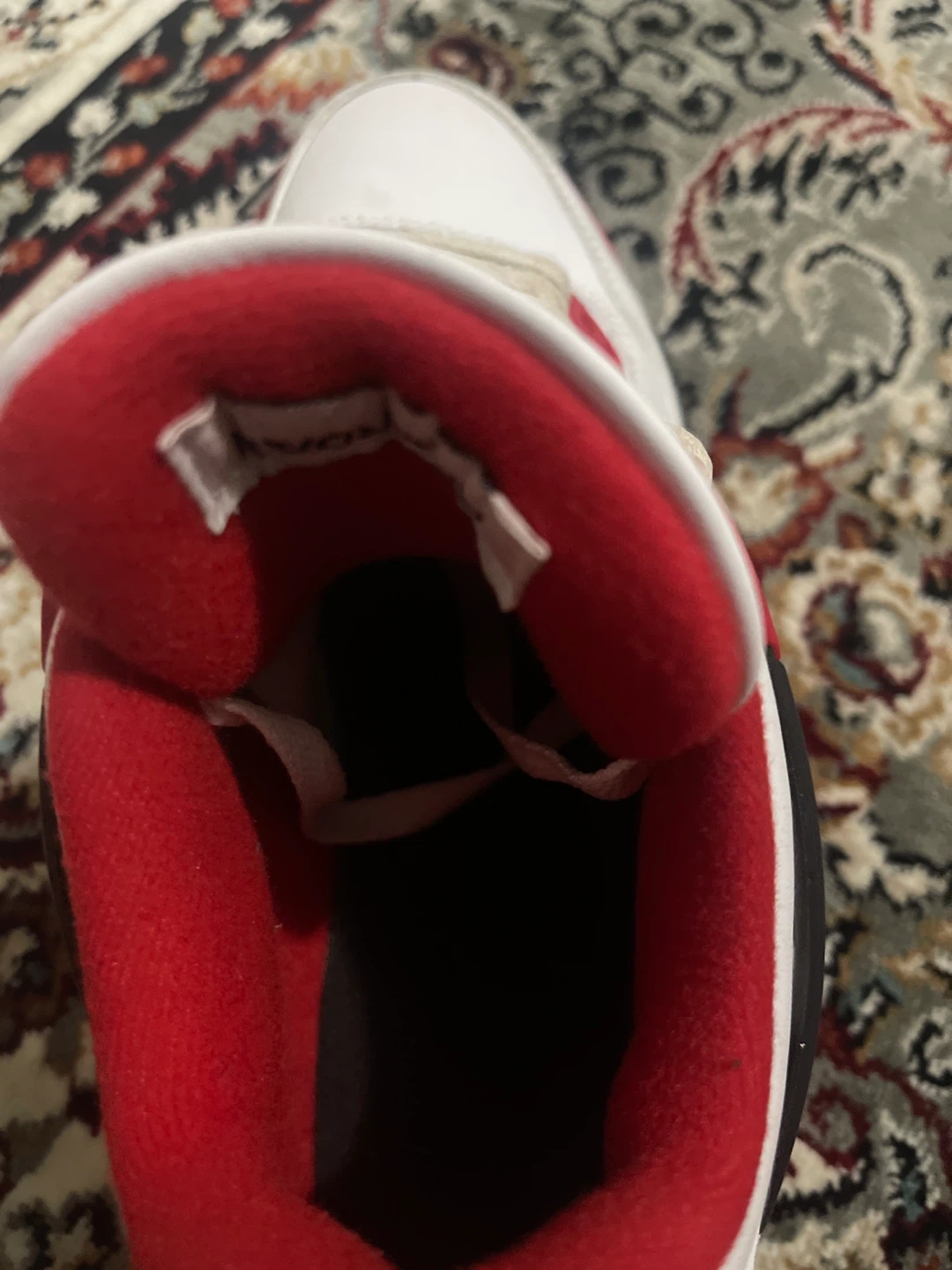 Air Jordan 4 "White/Red" Sneakers - photo 3