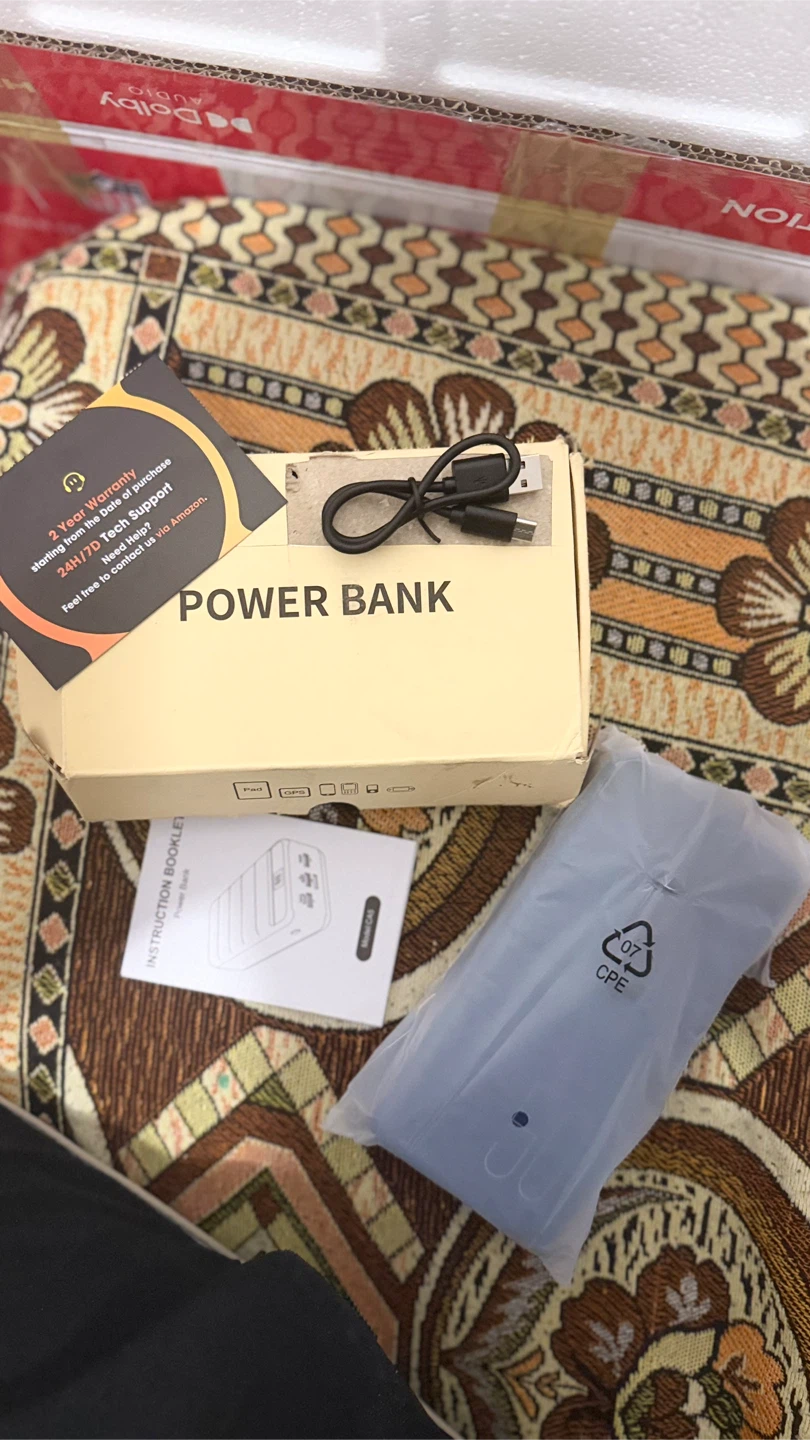 Portable Power Bank with USB Cable